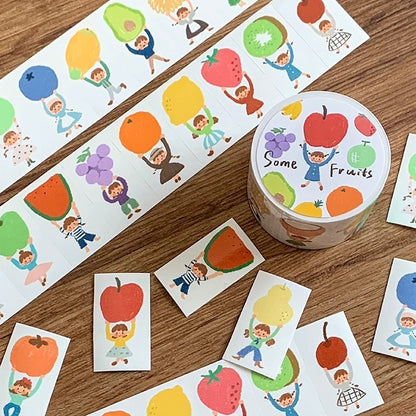 Label Sticker Rolls - Fruits & Life