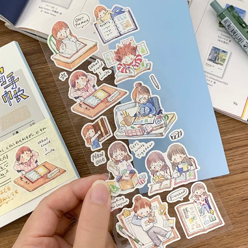 Die-Cut Sticker Sheets - Journaling & Lazy Life
