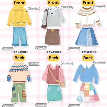 Oil Pastel Memo Pads - My Clothes & Hug Me