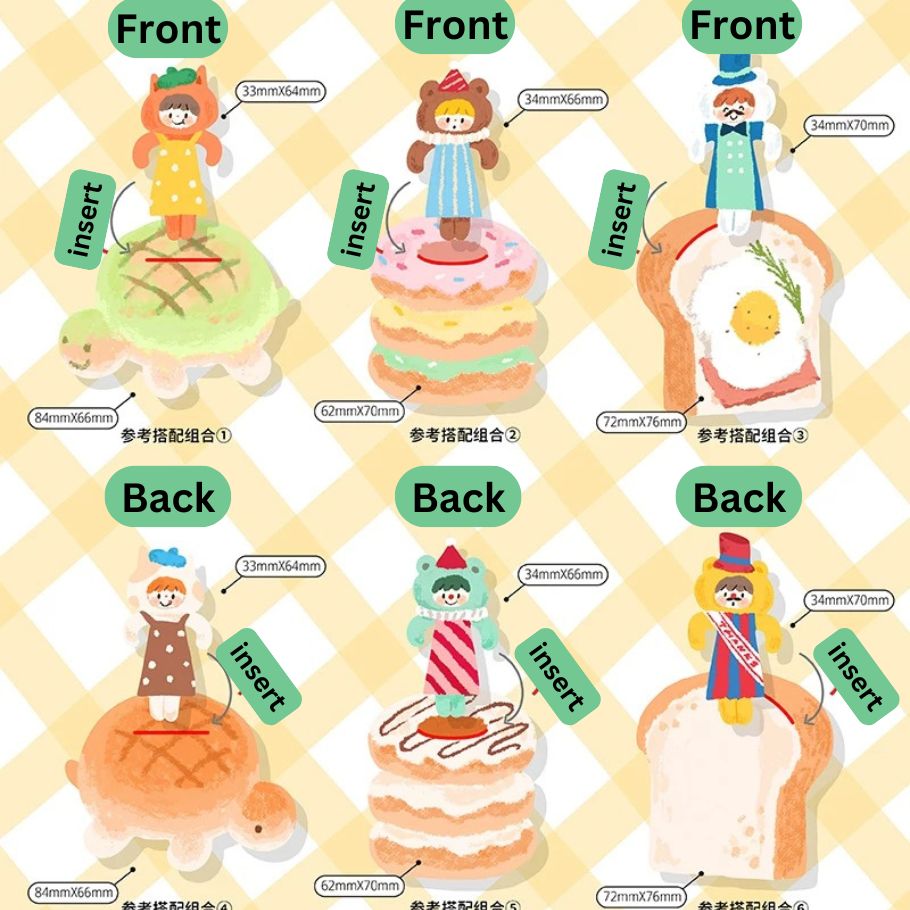 Oil Pastel Memo Pads - Raise & Lying