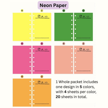 zZOTON Loose Leaf Paper Refills - A7 & M5 Size
