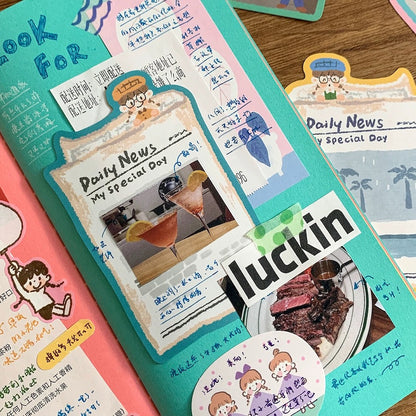 Oil Pastel Memo Pads - Record & Impression