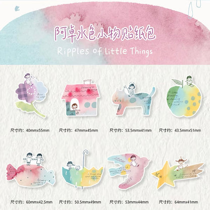 Sticker Packets - Ripples & Watercolor Girls