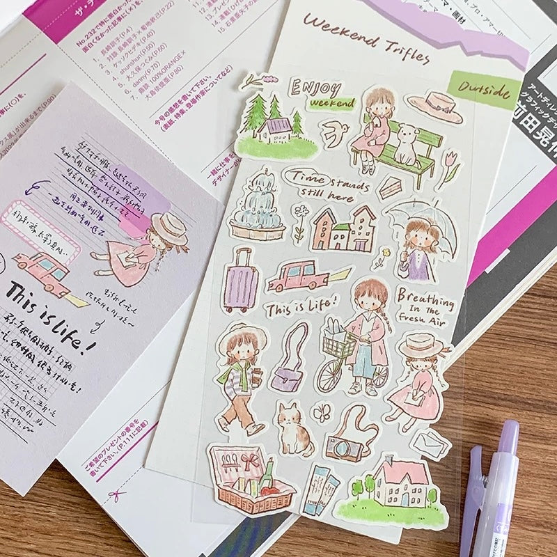 Die-Cut Sticker Sheets - Weekend Trifles